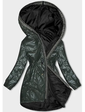 Tmavě zelená dámská bunda s ozdobným prošíváním S'West (B8146-10) Tmavě zelená dámská bunda s ozdobným prošíváním S'West (B8146-10)