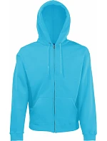 Fruit of the Loom Classic Hooded Sweat Jacket Mikina s kapucí 16.2062 azure blue Fruit of the Loom Classic Hooded Sweat Jacket Mikina s kapucí 16.2062 azure blue