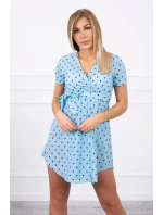 Modré puntíkované šaty Modré puntíkované šaty
