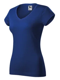 Fit V-neck tričko dámské královská modrá