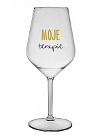 MOJE TERAPIE - čirá nerozbitná sklenice na víno 470 ml