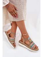 Dámské Sandály S Pletením Multikolor Jelana
