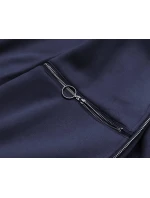 Tmavě modrá vypasovaná dámská mikina (AMG-17)