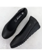 Dámské kožené nazouvací boty černé Rieker L5360-00