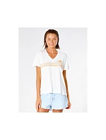 RIP CURL Sunset Tričko s výstřihem do V - bílé