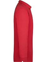 Daiber JN 22 Piqué polo s dlouhým rukávem z těžké bavlny 02.0022 red