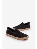Pánské espadrilky s pletením černé Fenen