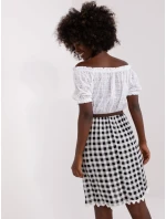 LK SK 506343 šaty.60P bílá a černá LK SK 506343 šaty.60P bílá a černá