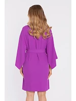 M908 Šaty s ozdobnými širokými rukávy - levandulové