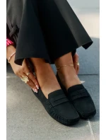 Dámské mokasíny z broušené kůže Big Star – černé Dámské mokasíny z broušené kůže Big Star – černé