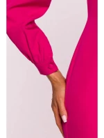 Plášťové šaty M812 fuchsiové - Moe Plášťové šaty M812 fuchsiové - Moe