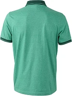 Daiber JN 706 Pánské žerzejové melírované polo 02.0706 green melange/dark green Daiber JN 706 Pánské žerzejové melírované polo 02.0706 green melange/dark green