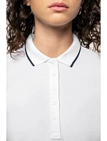 Kariban K 252 Dámské kontrastní piqué polo 20.K252 white/navy/white Kariban K 252 Dámské kontrastní piqué polo 20.K252 white/navy/white