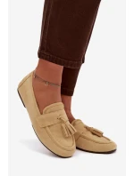 Dámské mokasíny ploché s třásněmi Žluté Marilisse