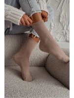 Dámské pruhované froté ponožky 0118.015