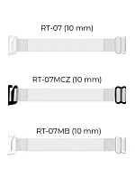 Průhledný kovový pásek na krk RT 07