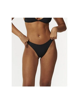 Plavky RIP CURL Premium Surf Hi Leg Skimpy, černé Plavky RIP CURL Premium Surf Hi Leg Skimpy, černé