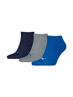 Ponožky Puma Sneaker Plain, balení po 3 kusech, tmavě modré, šedé, modré 938624 12 Ponožky Puma Sneaker Plain, balení po 3 kusech, tmavě modré, šedé, modré 938624 12