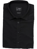 Daiber JN 683 Mikro keprová halenka s krátkým rukávem 02.0683 black Daiber JN 683 Mikro keprová halenka s krátkým rukávem 02.0683 black