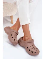 Dámské pěnové pantofle Big Star – tmavě béžové