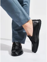 Zajímavé  polobotky pánské černé