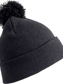 Result Headwear RC 028J Dětská pletená čepice s bambulí 28.028J black