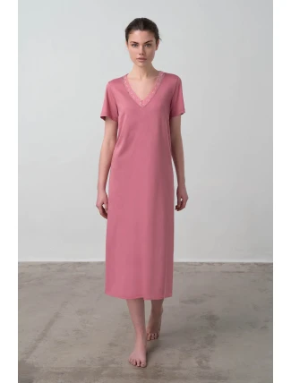 Vamp - Jednobarevná noční košile 70075 - Vamp Vamp - Jednobarevná noční košile 70075 - Vamp