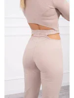 Souprava s halenkou béžová Souprava s halenkou béžová