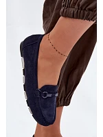 Dámské Mokasíny Ploché Tmavě Modré Olisa Dámské Mokasíny Ploché Tmavě Modré Olisa