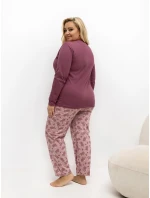 Pyžamo DU PI FP 508.57 tmavě růžové