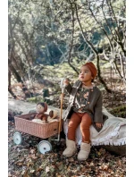 Dívčí teplé sněhule s mašlemi Béžove Meriva Dívčí teplé sněhule s mašlemi Béžove Meriva