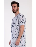 Pánská noční košile s krátkým rukávem Surfing Pánská noční košile s krátkým rukávem Surfing