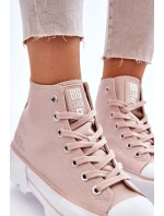 Vysoký Látkové tenisky na platformě Big Star LL274157 Nude Vysoký Látkové tenisky na platformě Big Star LL274157 Nude