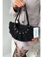 Kabelka z přírodního semiše černá Marivane