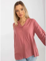 Halenka D73761M11081A tmavě růžová