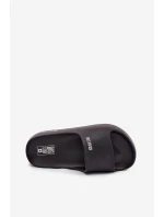 Dámské pantofle na masivní platformě Big Star – černé