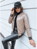 Dámská prošívaná bunda BASEBALL camel FashionStreet TY2563