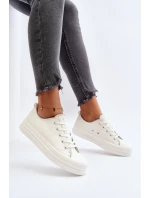 Dámské tenisky z ekologické kůže Big Star NN274847 Bílé