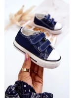 Dětské tenisky na suchý zip námořnická modrá Bernie Dětské tenisky na suchý zip námořnická modrá Bernie