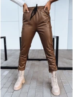 Dámské voskované kalhoty LAPIS tmavě hnědé FashionStreet UY1720