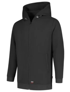 Hooded Sweat Jacket Washable 60°C mikina unisex tmavě šedá