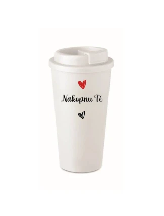 NAKOPNU TĚ - bílý termohrnek 475 ml