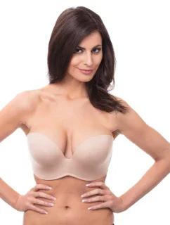 Hladká podprsenka bez ramínek WONDERBRA ULTIMATE STRAPLESS BRA - WONDERBRA - tělová