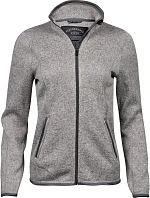 Tee Jays TJ 9616 Dámská melanžová pletená fleecová bunda 18.9616 grey melange