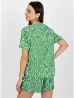 Dámská halenka D73771M11063A zelená - FPrice Dámská halenka D73771M11063A zelená - FPrice