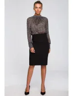 S235 Chiiffonová halenka se zavazováním na zádech - model 1