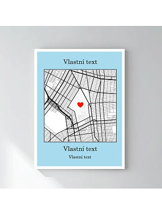 Personalizovaný magický fotoobraz v rámu - 30x40 - mapa Personalizovaný magický fotoobraz v rámu - 30x40 - mapa