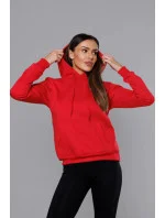 Červená dámská tepláková mikina (W02-59)
