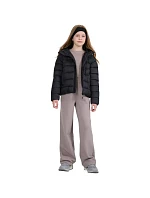 Dětská péřová bunda 4F U0704 tmavě černá 4FJWAW25TDJAU0704 20S