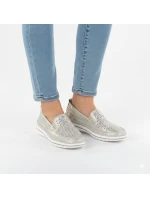 Dámské zlaté prolamované kožené polobotky Jezzi 5364 Dámské zlaté prolamované kožené polobotky Jezzi 5364